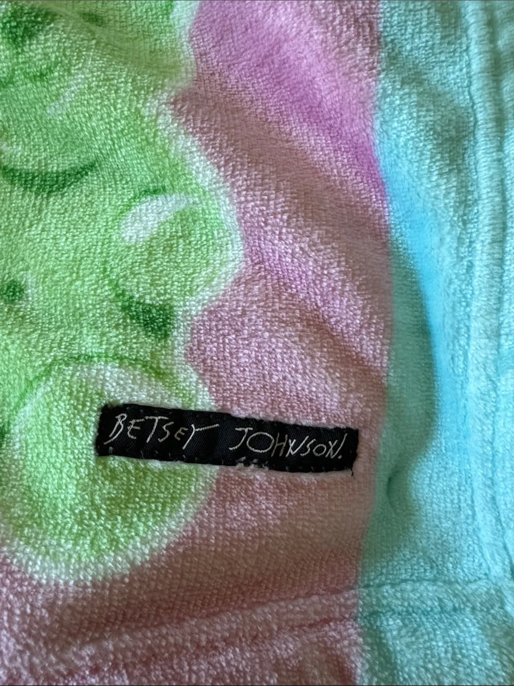🌈 Betsey Johnson Plush Teddy Bear Throw Blanket